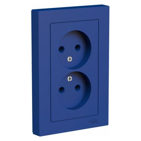 розетка 2 поста SCHNEIDER ELECTRIC Atlas Design б/з в сборе аквамарин передсветильник фара в сборе для geely emgrand x7 2011 12 13 14 15 2016