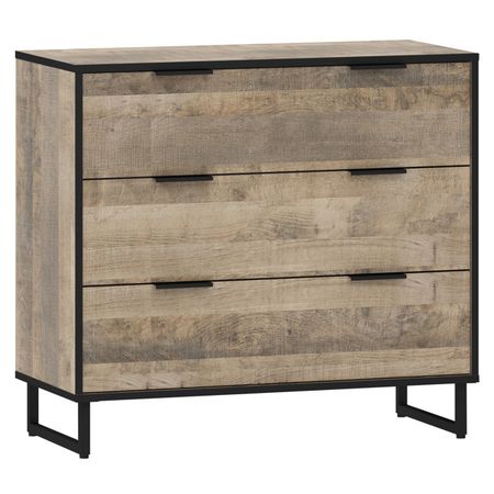 комод Фолкк 900х400х814мм Дуб Гранж Песочный