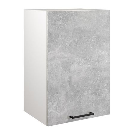 кухонный шкаф навесной Симпл 400х316х600мм 1 дверь ателье бетон ЛДСП дверь купе spaceo 80 4x245 5 см лдсп бетон широкий профиль