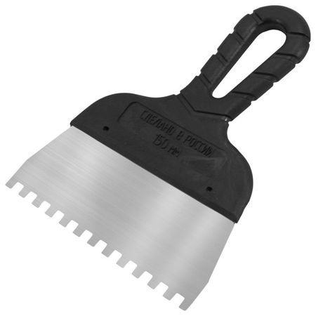 шпатель зубчатый DECOR нержавеющая сталь 150мм зуб 4х4мм, арт.311-3150 шпатель зубчатый антикор покрытие 150мм зуб 6х6мм арт 6299