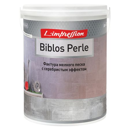 покрытие декоративное LIMPRESSION Biblos perle с эффектом серебристого песка 2,5л, арт.150-416 статуэтка собаки из смолы серебристого а