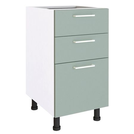 кухонный шкаф напольный Верде 400х550х820мм 3 ящика МДФ/ЛДСП бад ромашка верде таблетки по 500 мг 40 шт