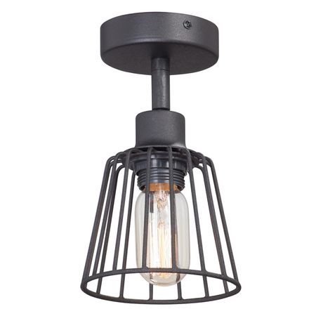 люстра потолочная VITALUCE Глори 1х60Вт E27 металл черный