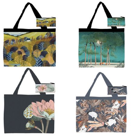 сумка для покупок 38х40см с кошельком в асс-те складные сумки для покупок с мультяшками