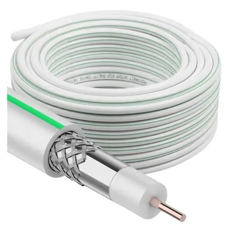 кабель коаксиальный SAT-703 DORI 5м CCS белый bevotop bt1197 rg223 коаксиальный кабель bnc bnc 50 ом