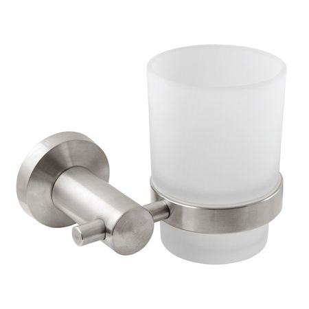 стакан для зубных щеток WESS Force настенный никель бумагодержатель wess istad открытый никель