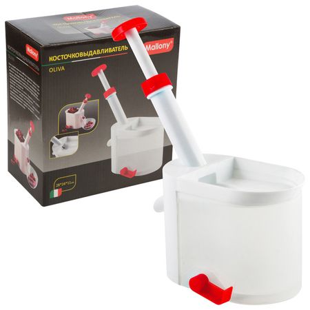 косточковыдавливатель MALLONY 28х24х11см пластик, нерж.сталь, резина нож atmosphere swan 16 5см сантоку нерж термопласт резина