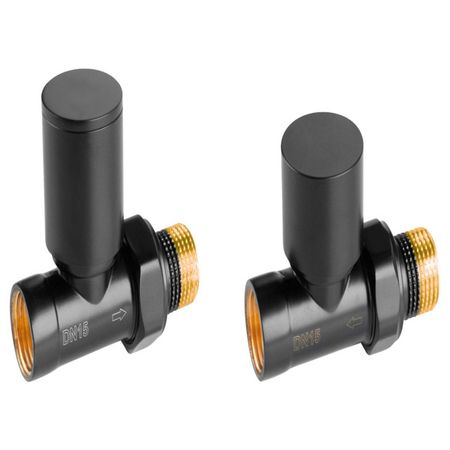 набор вентилей для подключения радиатора прямой 1/2