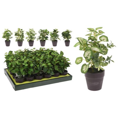 растение искусственное в горшке 20см в асс-те сингониум вендланди ø6 h10 см