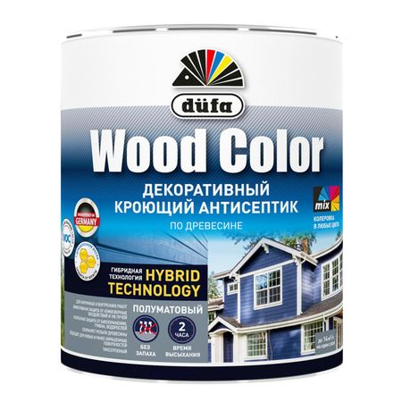 средство деревозащитное DUFA Wood Color база 1 0,9л белое, арт.МП00-007348