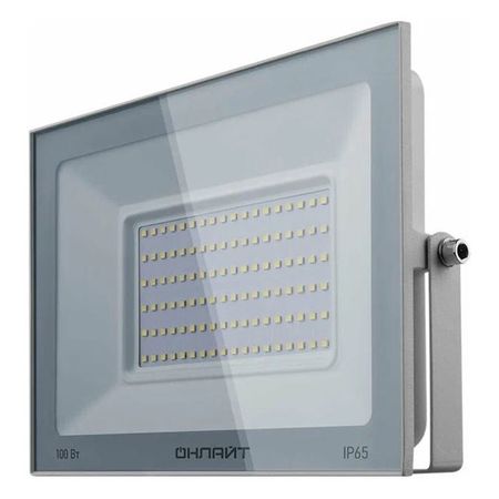 прожектор светодиодный ОНЛАЙТ 100Вт 4000K IP65 LED белый trlife c8 l2 светодиодный фонарик 8000лм 18650 перезаряжаемый