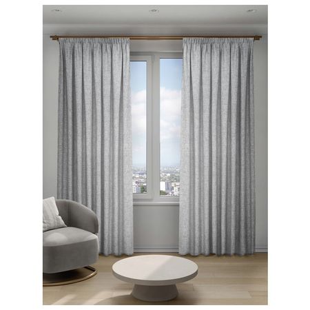 штора портьерная на шт.ленте DECOFEST Лина рогожка 200х280см серая, арт.153.764 кровать уна 160 200 рогожка malmo серая