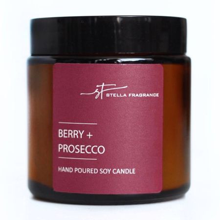 свеча в банке STELLA FRAGRANCE Berry Prosecco 6х6,5см 30ч/г ароматизированная игристое вино martini prosecco белое брют италия 0 75 л