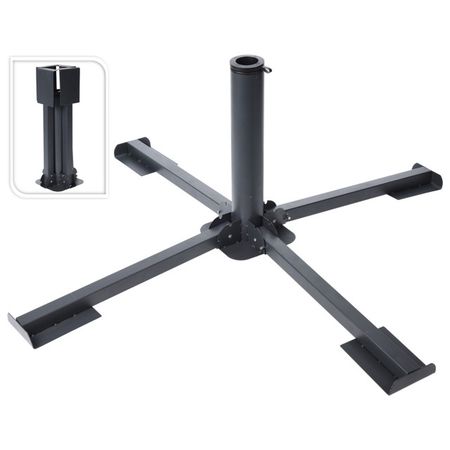 подставка для садового зонта 40х31,5см d35-48мм металл серый подставка для садового зонта 20кг 40х10см d19 38мм