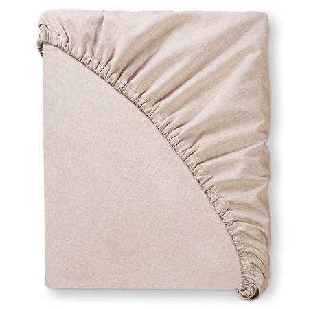 простыня на резинке PRIME PRIVE Смоген 180х200х30см вареный хлопок бежевая, арт.1022.02370