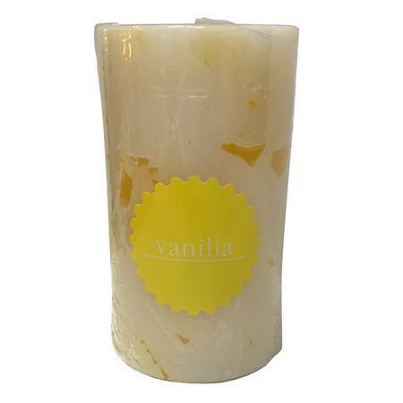 свеча-столбик HOME INTERIORS Рустик Меланж Ваниль 7х13см 25ч/г желтая ароматизированна свеча столбик home interiors желтый 7х15 см