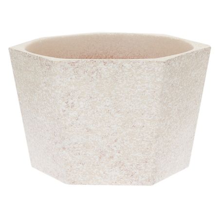 кашпо керамическое Бежевый камень 2,5л d18см h13,5см шестигранник jrealmer ceraton 1010 керамическое волокно 1 10 100 мм точильный камень японский оригинал