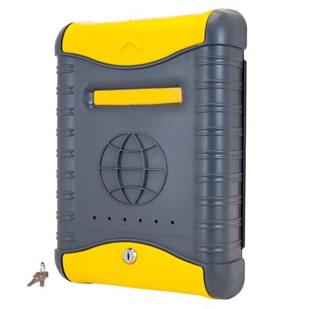 ящик почтовый Стандарт 390х280х75мм желтый/серый китайские подарочные конверты с блоком для писем 6 шт