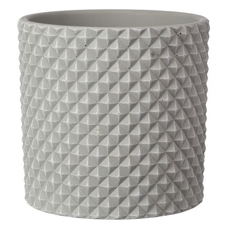 кашпо из бетона грань светло-серый цилиндр кашпо 1,82л горшок очный грань цилиндр 2 кб ц2 217 46 14 7x14 7x14 9 см v1 82 л бетон светло серый