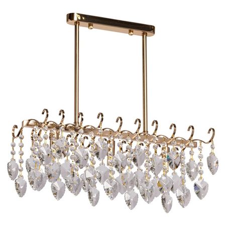 светильник подвесной De City Бриз 3x60Вт G9 металл хрусталь