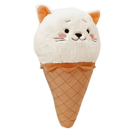 подушка декоративная Мороженое-Котик 44х26см бежевая, арт.ПД-Мороженое Кот для подушки yierninl с принтом животные и зебра 45x45 см