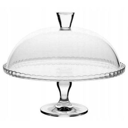 блюдо для торта PASABAHCE Patisserie 32,2см на ножке с крышкой стекло силиконовая форма для торта baroque handlife