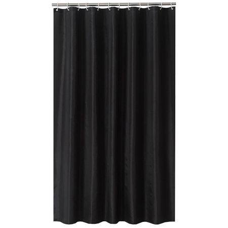 занавеска для ванной с утяжелителем PREMIUM 200х180см черный полиэстер занавеска для душа yomdid мультяшный бульдог полиэстер