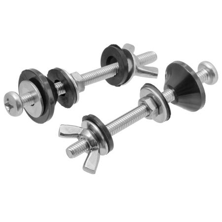 крепление для бачка унитаза MPF с гайкой барашек М6 нержавеющая сталь