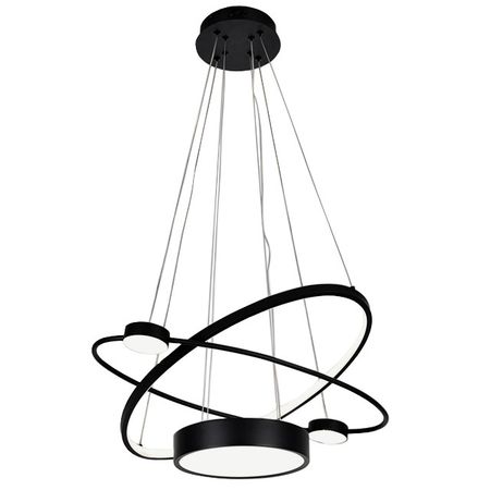 люстра подвесная светодиодная SCHAFFNER Preferido LED 102Вт чёрный люстра потолочная светодиодная schaffner madre 102вт 12вт силикон металл белый