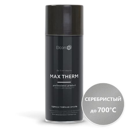 эмаль термостойкая ELCON для печей 520мл серебристая, арт.00-00002966 эмаль термостойкая elcon для печей 0 8кг чёрная арт 00 00004050
