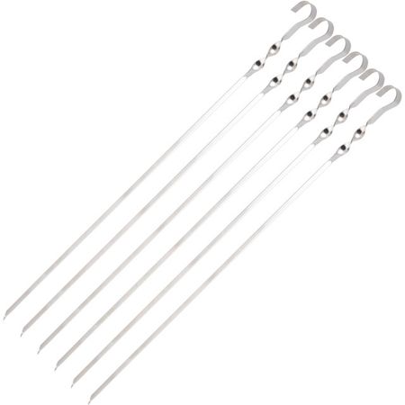 набор шампуров ECOS 6шт 56см угловые 1мм нерж.сталь шампуров ecos 6шт 45см угловые с чехлом 0 7мм нерж