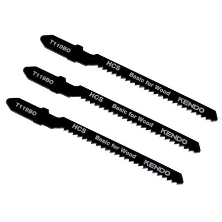 пилки для лобзика по дереву KENDO T119BO 3шт коронка по дереву fit 51мм