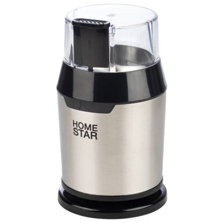 кофемолка HOMESTAR HS-2036 200Вт 50г ножевая черный/серебристый кофемолка для зерен eureka mignon и helios