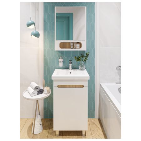 тумба без раковины напольная GRADEONIKA Сириус 50см дуб сонома тумба для обуви сириус 602x890x250мм белая лдсп