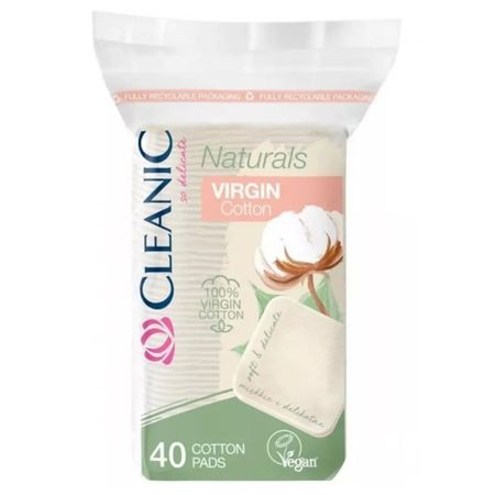 диски ватные CLEANIC Naturals Virgin Cotton 40шт квадратные галавит таблетки подъязычные 25мг 40шт