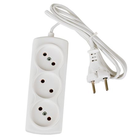удлинитель РЕАЛЬНАЯ ЭЛЕКТРИКА 10м 3 гнезда б/з 2х0,75 белый удлинитель ovivo 4 гнезда с з 5 метров белый