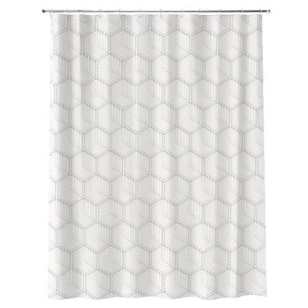 занавеска для ванной FORA DELICATE WHITE 180х180см полиэстер белый