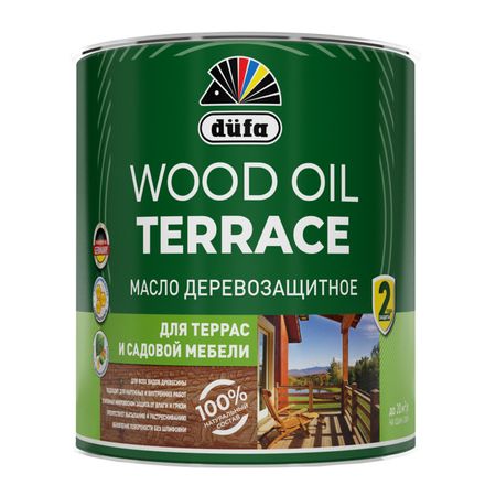 масло деревозащитное DUFA Wood OIL Terraсe 0,8л бесцветное, арт.МП00-011137 средство деревозащитное dufa woodtex 9л сосна арт мп00 011827