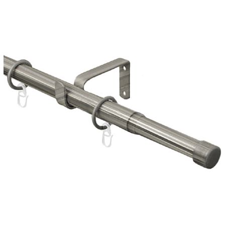 карниз телескоп. 1-рядный ARTTEX 160-300см 16/19мм хром матовый наконечник заглушка, арт.56.587.1 карниз 2 рядный уют 28мм 300см арт 2005760