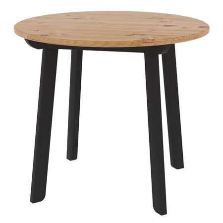 стол нераздвижной круглый Эланд 850х850х750мм сосна коричневый/черный подстолье для стола prosmith лофт 850мм