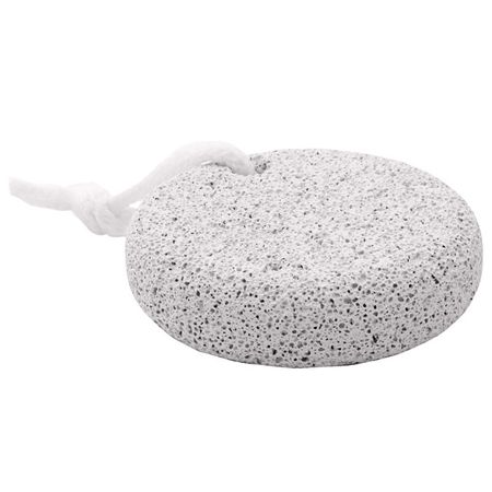 пемза педикюрная KAIZER круглая с веревкой натуральный камень красный гранат натуральный камень