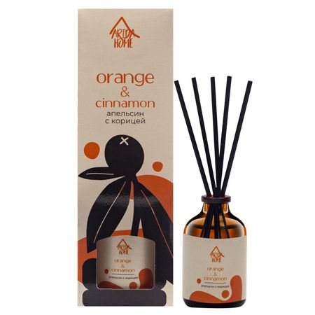 аромадиффузор ARIDA HOME Африка Апельсин с корицей 50мл альпийская карамель с медом и витамином с апельсин детские alpine caramel леденцы пак 75г