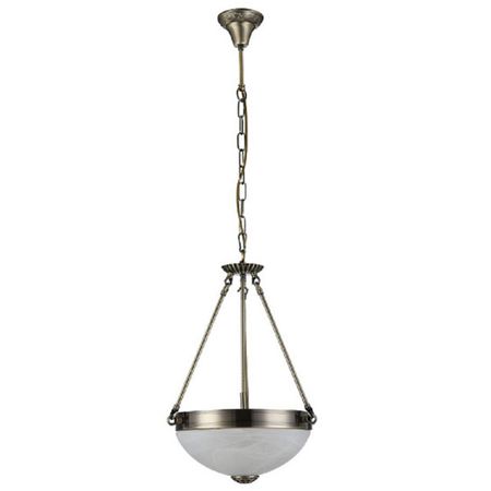 люстра подвесная FREYA Herbert E27 3х60Вт бронза