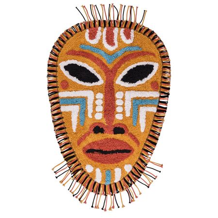 коврик для ванной MOROSHKA Bantu 50х76см хлопок разночветный для диванной подушки zxzxoon лен хлопок желтый геометрический принт