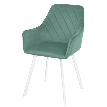 стул-кресло поворотный ФАРАОН 570х590х895мм мята/белый ткань/металл гирлянда электрическая actuel на батарейках 10 led теплый белый 1 35 м 1 шт в ассортименте