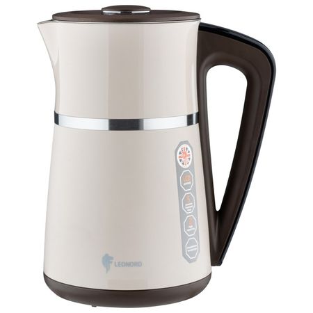 чайник LEONORD LE-1512 2200Вт 1,7л металл/пластик бежевый чайник vitek vt 1139 2200вт 1 8л металл