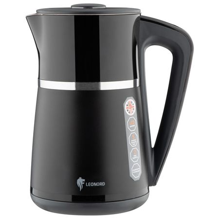чайник LEONORD LE-1512 2200Вт 1,7л металл/пластик черный чайник vitek vt 1139 2200вт 1 8л металл