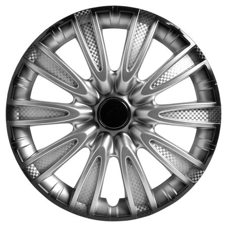 колпак для колеса AIRLINE Торнадо+ R16 серебристо-черный карбон 2 шт колпак для колеса airline джой r14 серебристый карбон 2 шт