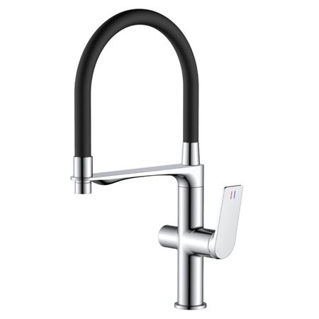 смеситель для кухни TOKITO Mitsuishi гибкий для фильтра латунь хром смеситель для раковины tokito mitsuishi латунь