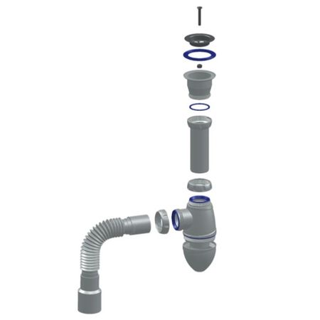 сифон для раковины UNICORN 1.1/2